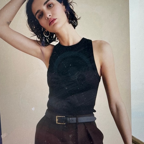 Sold Out NYC The Not So Basic Tank in Black -Size  Medium -NWOT - Picture 1 of 11